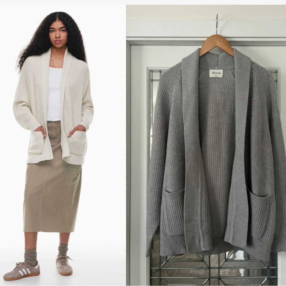 Wilfred Free Travel Open front Oversized fit Cardigan